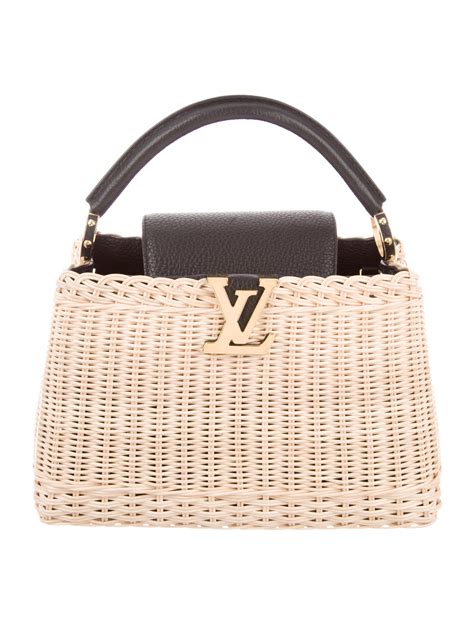 louis vuitton capucines pm bag|louis vuitton wicker bag.